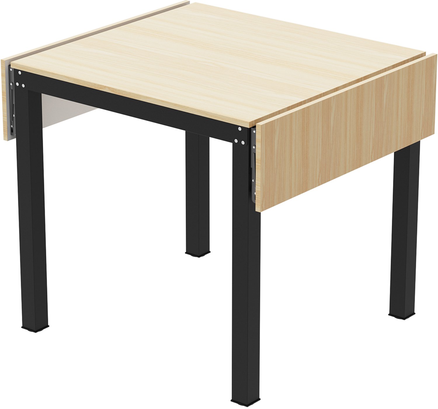 PIPIPOXER Eettafel - Plooitafe - Keukentafel - Inklapbare Tafel -120 x 78 x 75 cm - Houten - Houtkleur