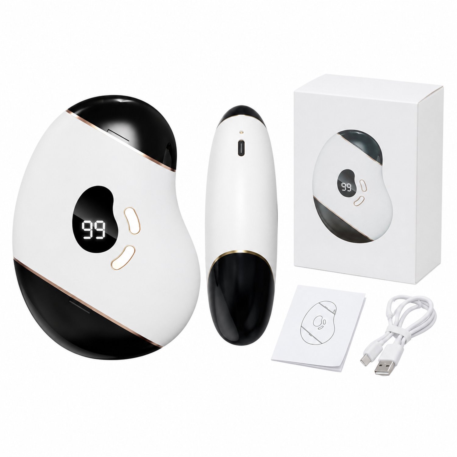 elektrische nagelknipper - model YQ-902 - oplaadbaar - voor dagelijks en huishoudelijk gebruik - met geschenkverpakking