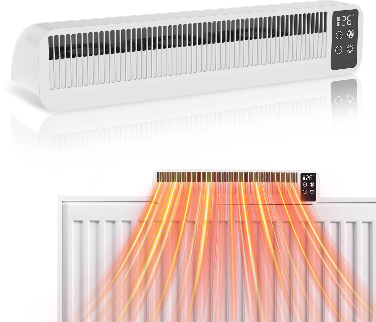 Radiatorventilator 41,5 cm - Automatisch - 3 Snelheden - 5200 mAh