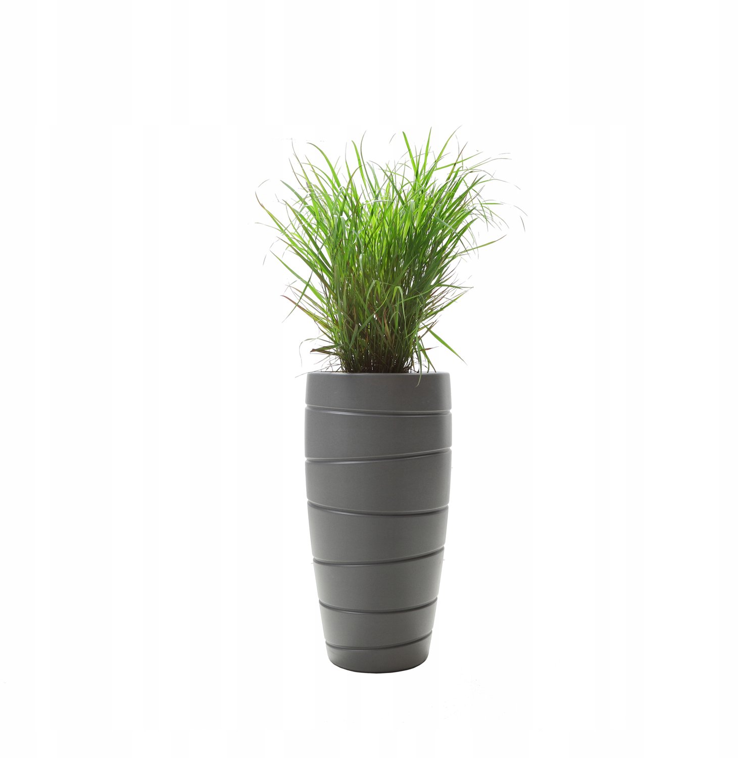 Bloempot PASSA Antraciet Rond 40cm x 78cm met Inzet