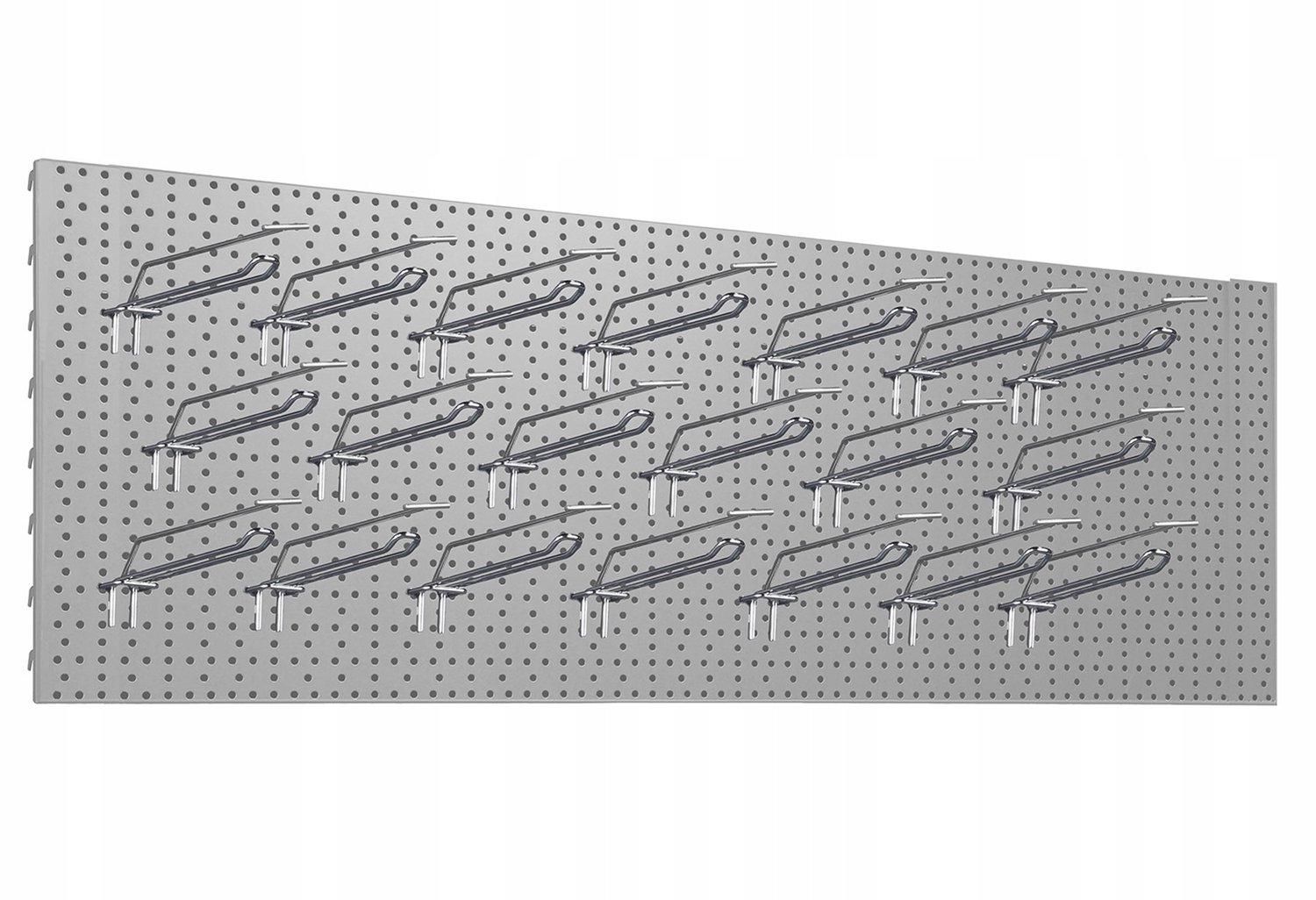 Merkloze Gereedschapswand 125x40 cm met 20x Dubbele Haken