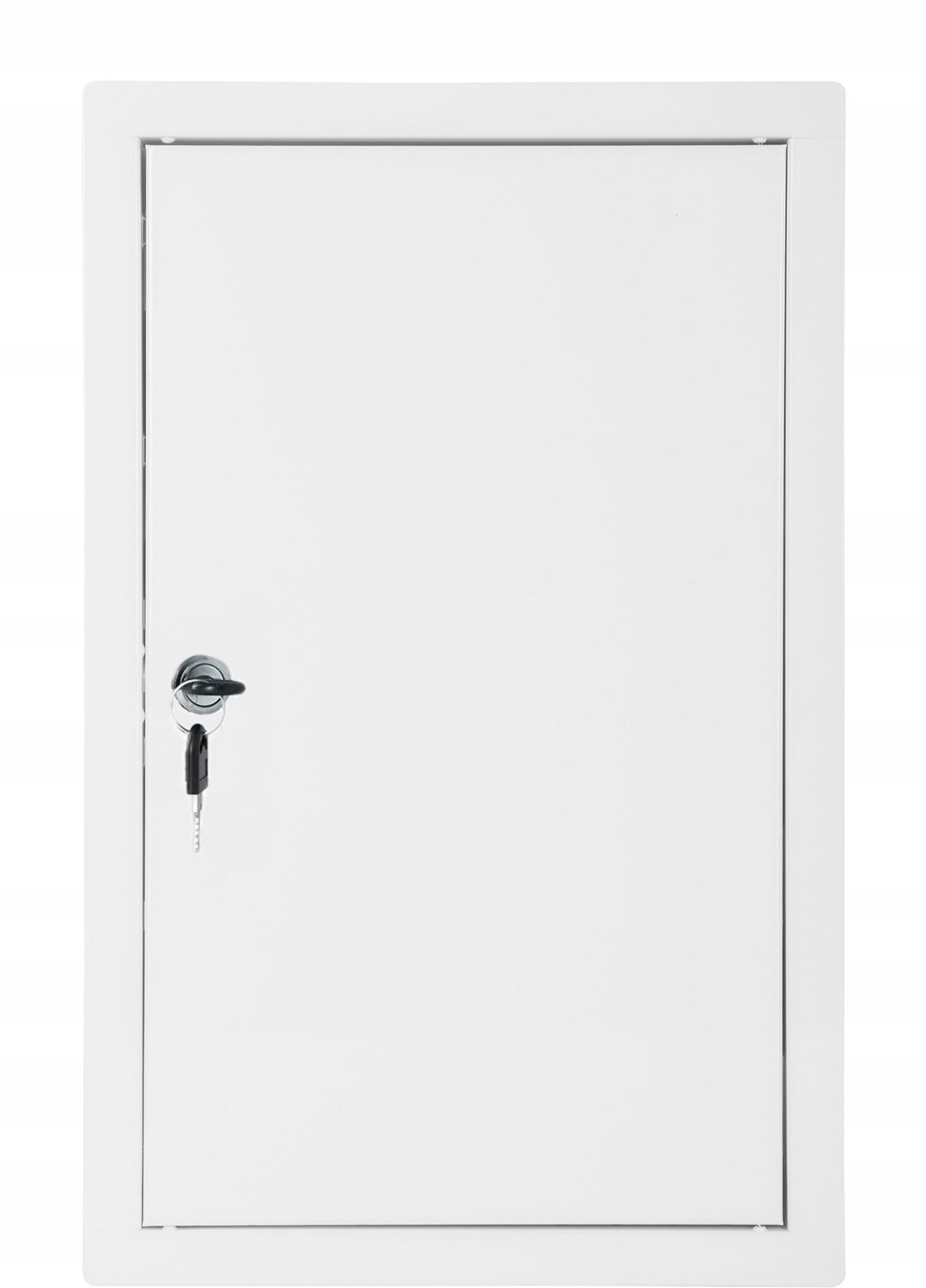 Metalen Inspectieluik met Sleutel 30x50 cm - Wit