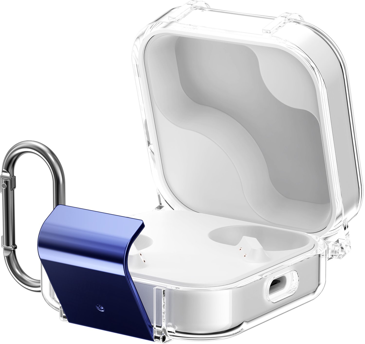 kwmobile Earphones Case for CMF by Nothing Buds Pro 2 / CMF Buds 2 Plus Case - Clear TPU Silicone Earbuds Cover - Transparent