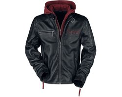 Slipknot EMP Signature Collection Heren Lederen jas - zwart/rood - S