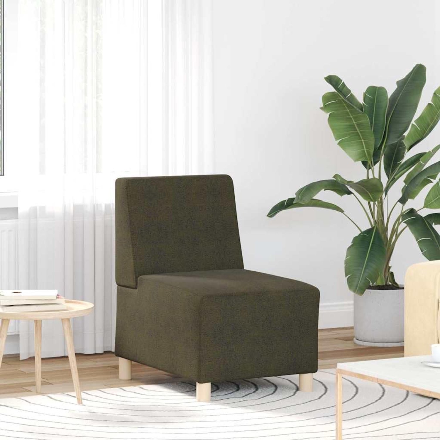 Legergroen multifunctionele sofa slaapkamer banken voor kantoor 55 cm suède look