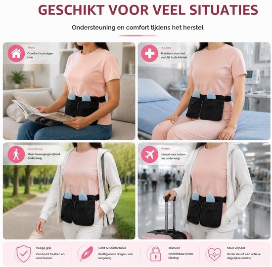 Mastectomy Drain Holder voor Comfort en Ondersteuning - Lichtgewicht en Handig in Gebruik — afbeelding 3