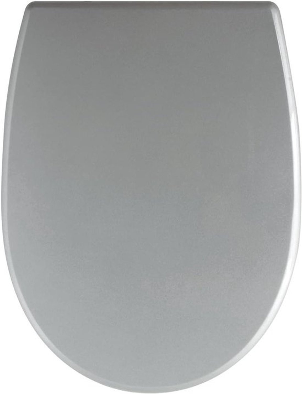 Toiletbril Hout - WC-bril met deksel - Badkamercomfort - Softclose-mechanisme - 46 x 35 cm - Zilver