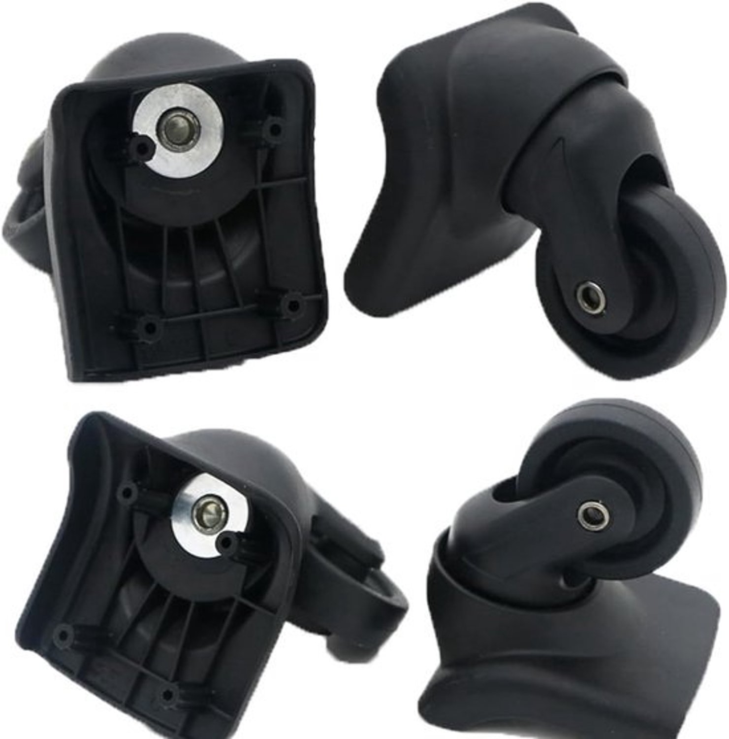 Bagagewielenset - Kofferonderdelen - Reparatie voor reizen - 360 graden draaibaar - Set van 4 stuks