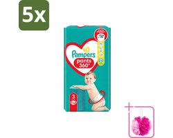 5 x Pampers – Luierbroekjes – Pants Maat 3 – 56 Luiers - Bulkverpakking - Luiers voor baby - Douchemop - Luierbroekjes