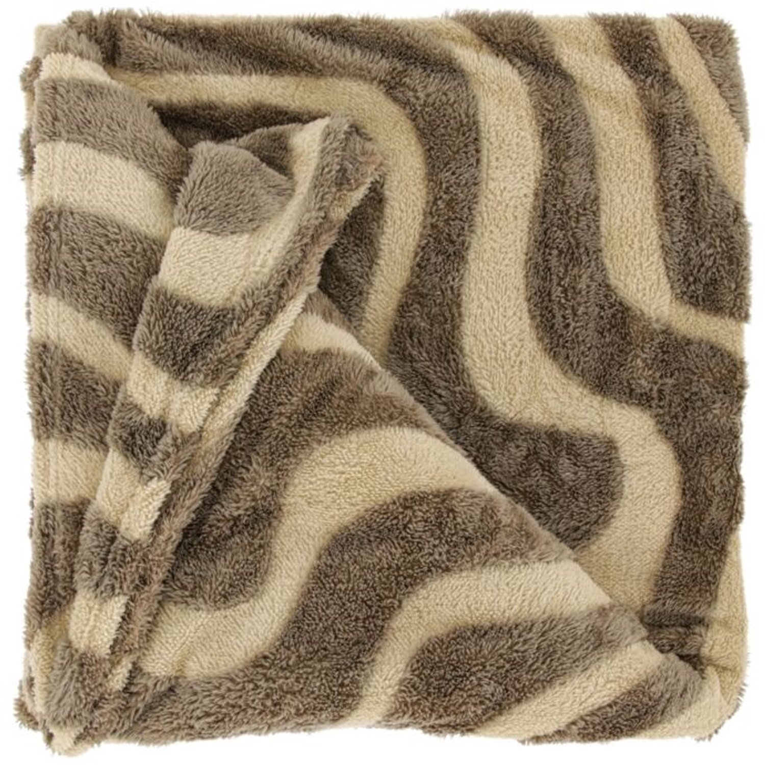 Unique Living Plaid Maud - taupe - 150x200cm