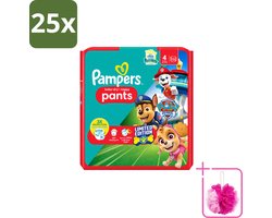 25 x Pampers – Luierbroekjes – Baby Dry Pants Paw Patrol Maat 4 – 25 Luiers - Bulkverpakking - Baby luier - Douchemop - Luierbroek