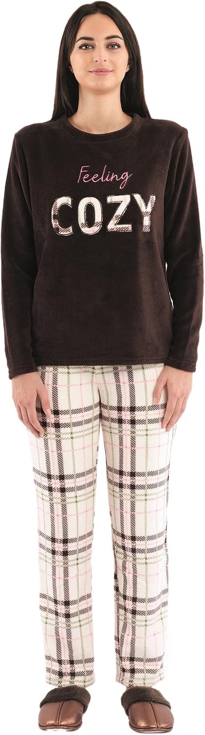 Fleece pyjama/fleece huispak/loungewear met diermotief