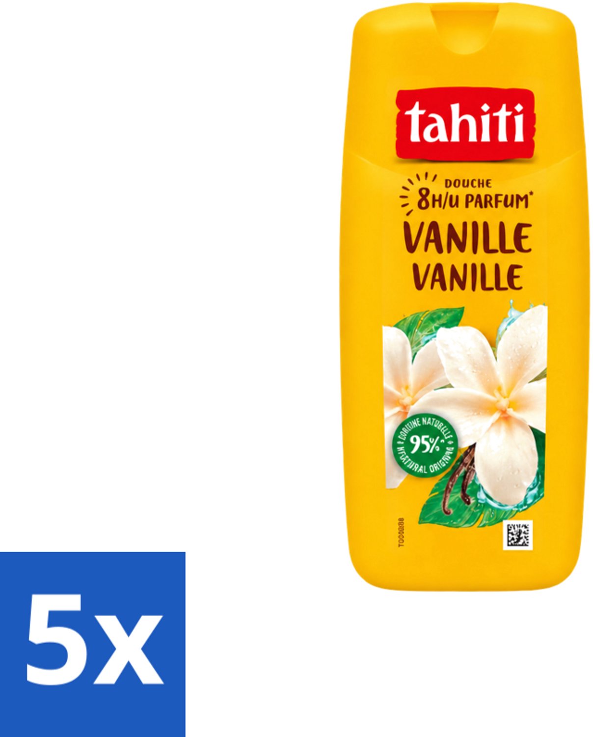 5 x Tahiti – Douchegel – Vanille - 315 ml - Voordeelverpakking - 5 stuks