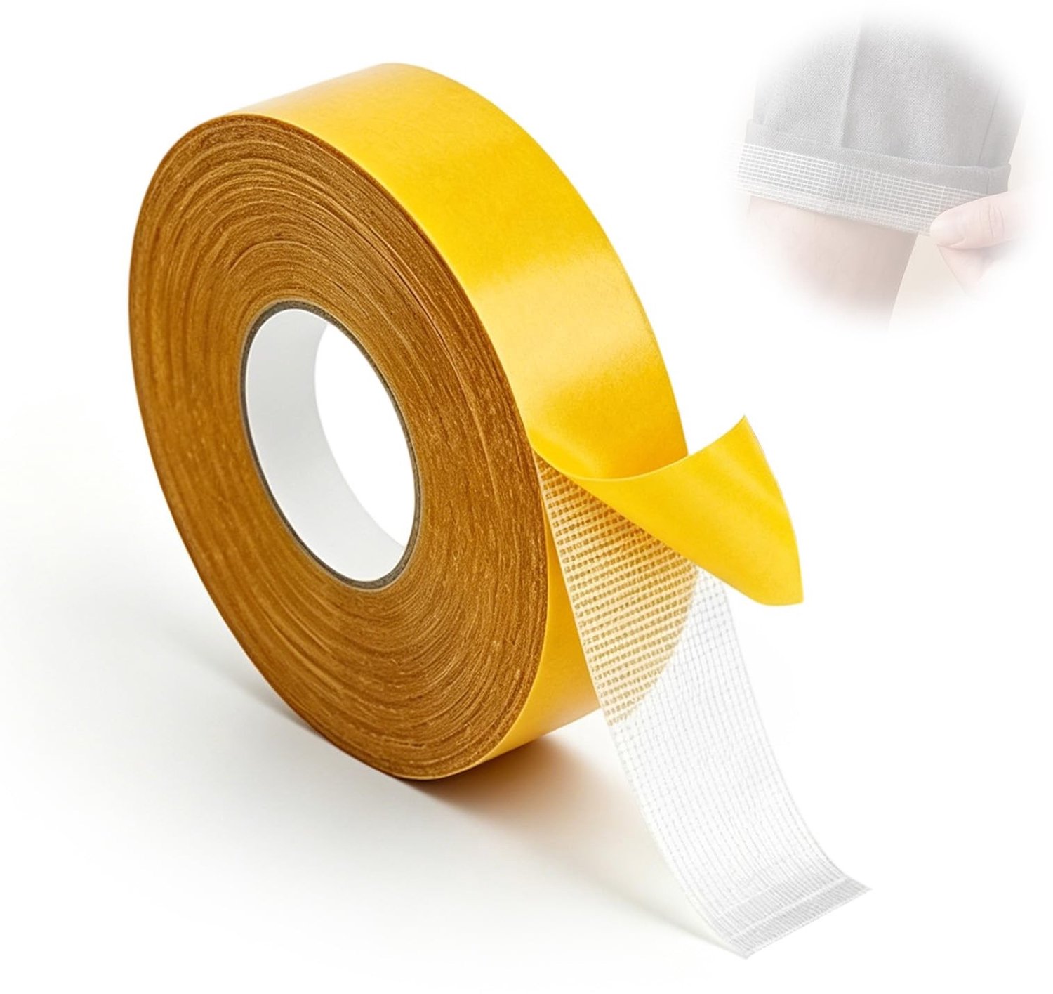 Dubbelzijdig Wasbestendig Textiel Plakband - 2,5 cm x 10 m
