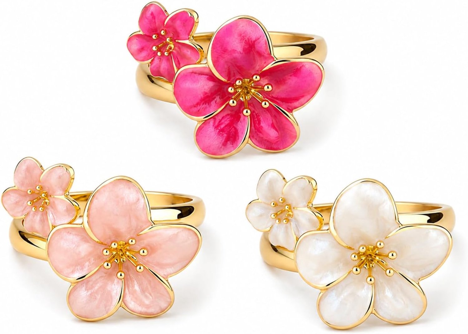 Ringen Voor Dames Bloemring Ringenset