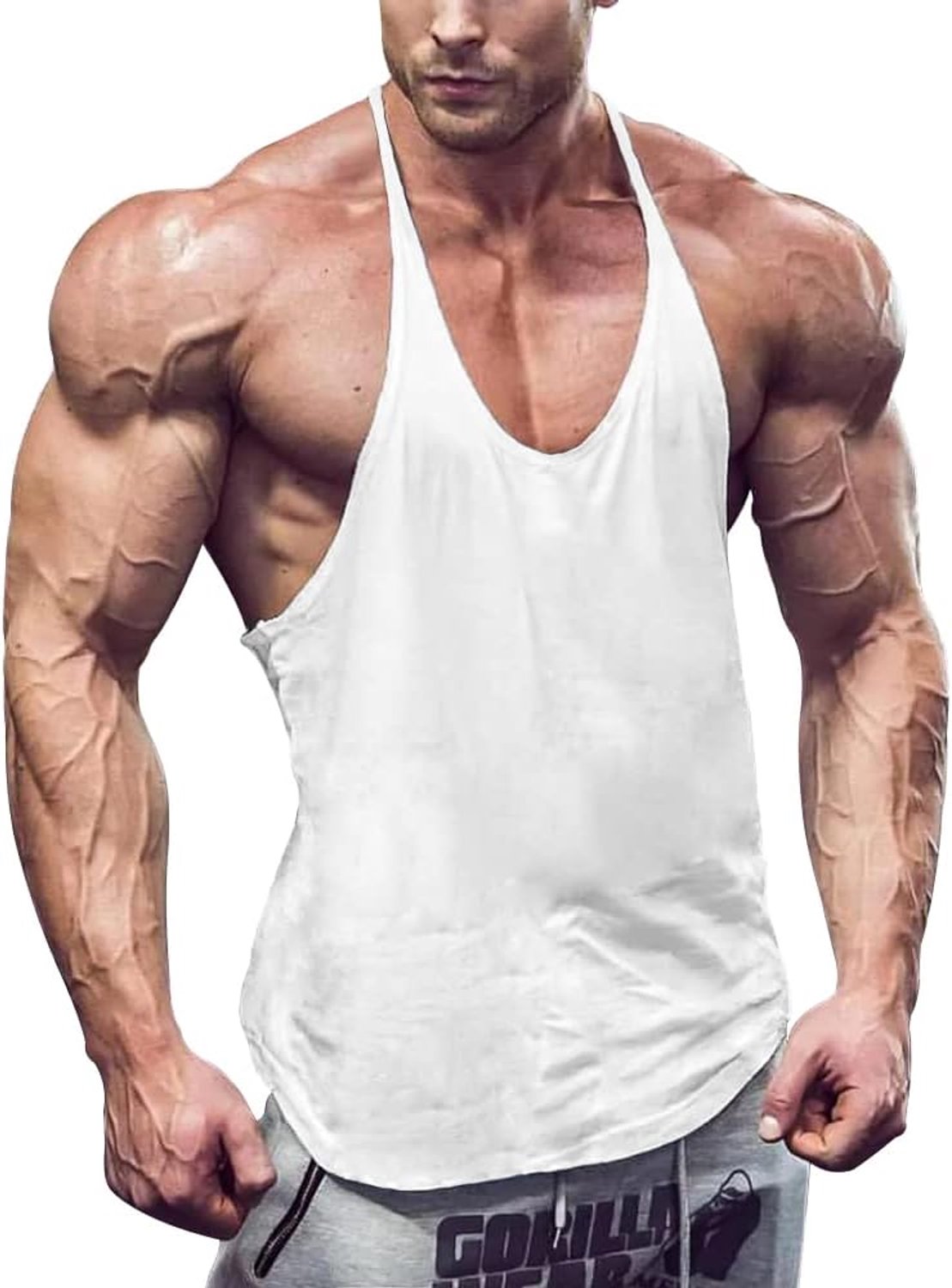 Y-Terug Bodybuilding Training Stringer Tops Spier Mouwloze T-shirts