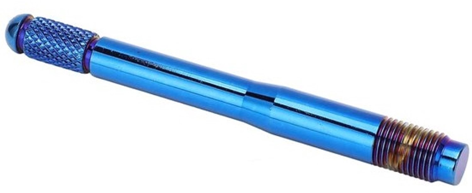 Wieluitlijnpin - Wielboutgeleider - Eenvoudiger wielmontage - Roestvrij staal - Universele schroefdraadmaten - Blauw