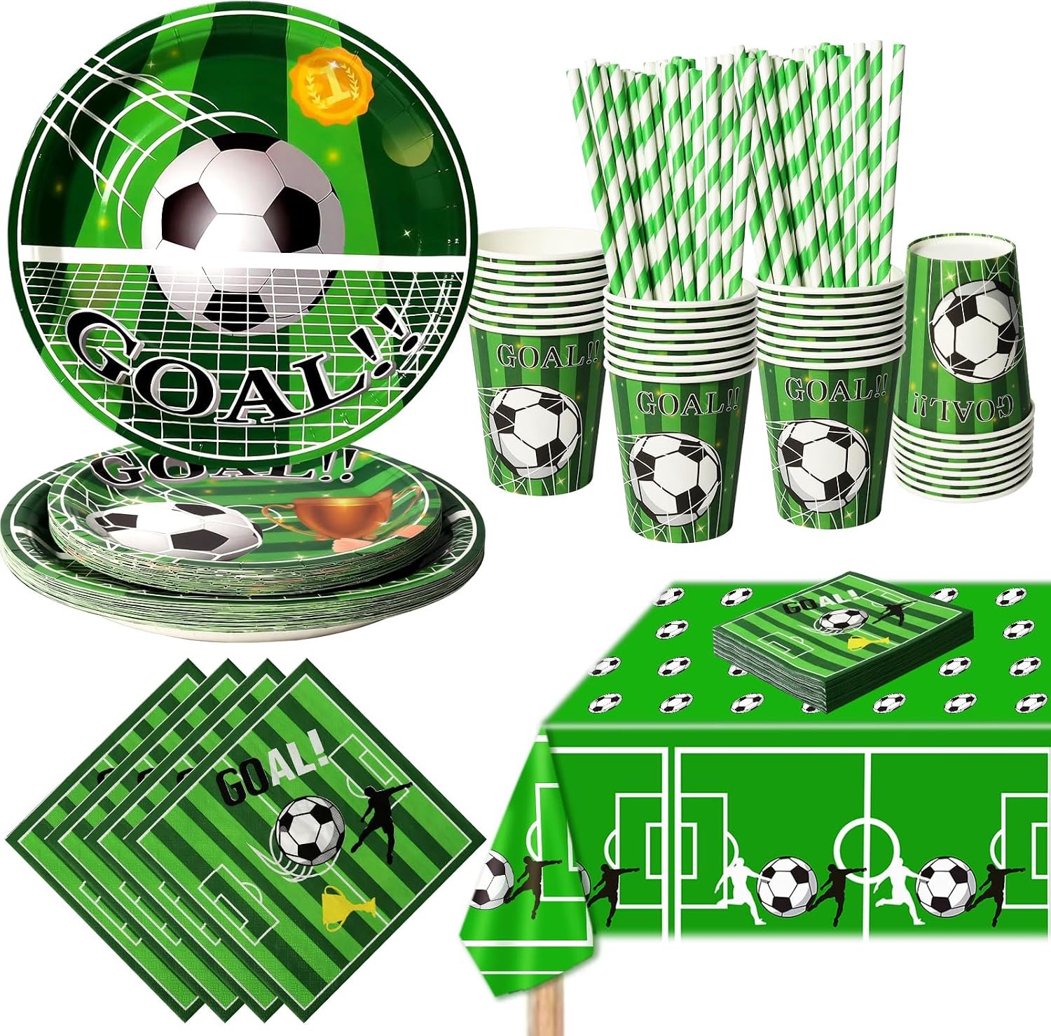 Partyserviesset met voetbalthema