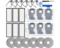 Accessoire set voor Roborock Saros Z70 - 6 zijkwasten, 6 filters - vervangonderdelen - efficiënte reiniging - Vemera