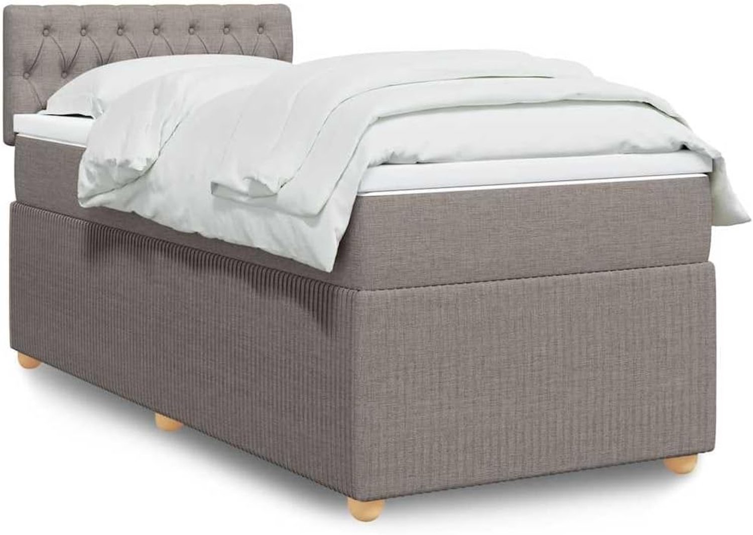 Pocketvering Matras Taupe 90x190 cm