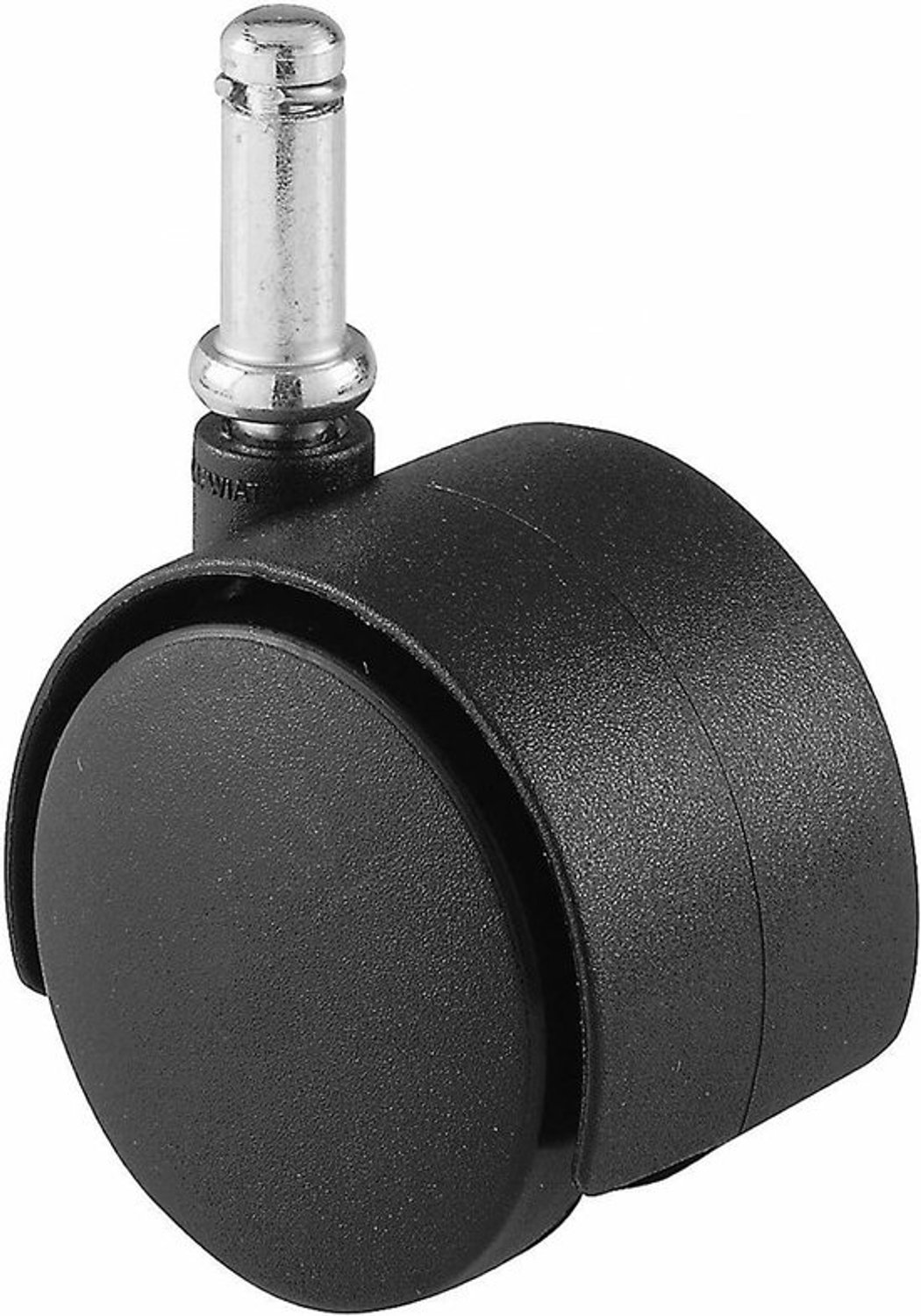 Shepherd Hardware 9741E 9741 - 2-Inch bureaustoelwiel - Dubbel wiel, 7/16-Inch steeldiameter - 34,0 kg laadvermogen - Zwart, 5,1 cm