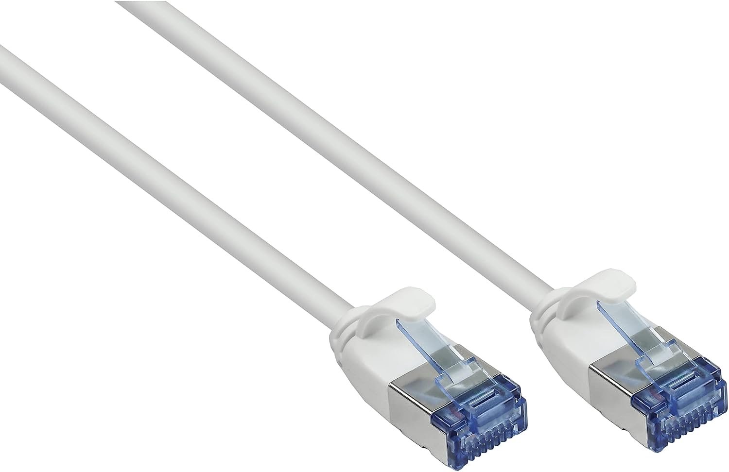 Cat 6A Slim Netwerkkabel 5m U/FTP LSZH 10 Gbit/s Wit