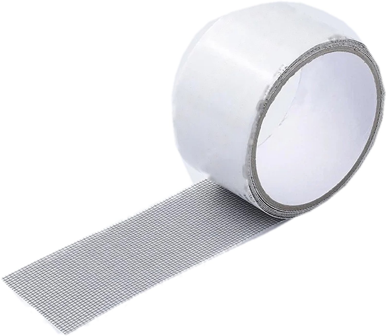 Hor Reparatie Tape - Zelfklevend Glasvezelgaas voor Raamhor en Hordeur - Op Maat te Knippen - 5 cm x 2 Meter - Grijs