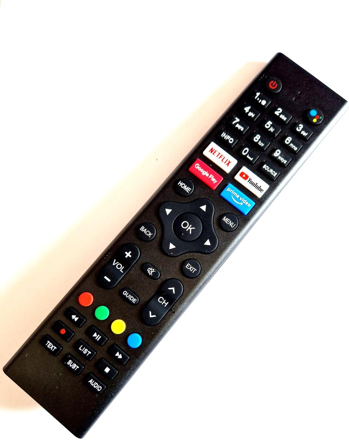 Afstandsbediening voor diverse televisiemodellen - Zwart