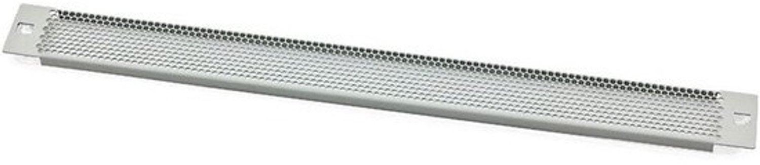 Geperforeerde blindplaat - Paneel 4HE - Voor serverkastinrichting - Met clips - 19 inch - Zwart