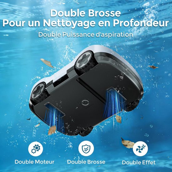 Draadloze zwembadstofzuiger, accu, zwembadrobot — afbeelding 3