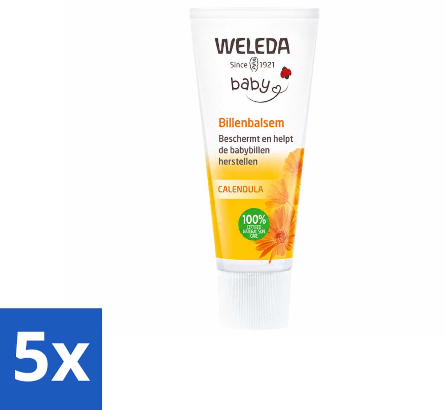 5 x WELEDA - Billenbalsem - Baby Calendula - 30 ml - Voordeelverpakking - 5 stuks