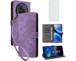 hoesje voor TCL Nxtpaper 60 Ultra telefoonhoesje met schermbeschermer (RFID-blokkering) flipcover telefoonhoesje leer - Homevero