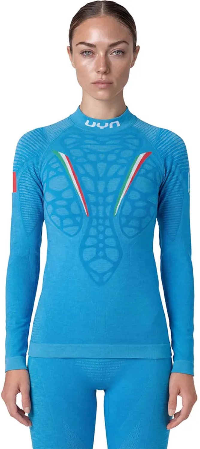 Uyn Natyon Biomorph Turtleneck Lange Mouwen Basislaag Blauw 2XL