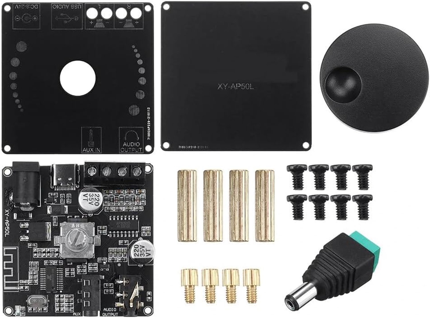 Mini Bluetooth 5.0 versterker - 50wx2 - digitaal - voor draadloze audio - Homevero