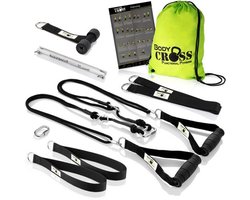 Suspension Trainer Complete Set - Met Katrol Voor Krachttraining - Polyester - Zwart - Voor Thuis En Buiten