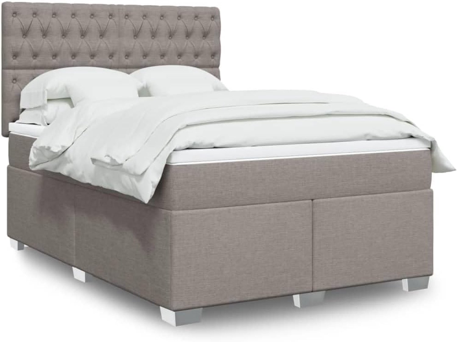 Ademend pocketveringmatras standaard Taupe 140x190 cm