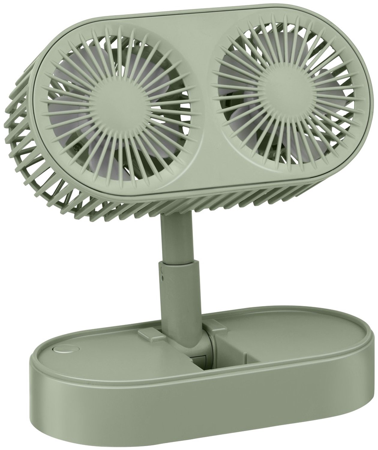 Lifetime Tafelventilator - USB-C Oplaadbaar - 1200mAh Batterij - 3 Snelheden - Batterijen Inbegrepen - Compact, Inklapbaar en In Hoogte Verstelbaar - 15 x 7,6 x 15 cm - Groen