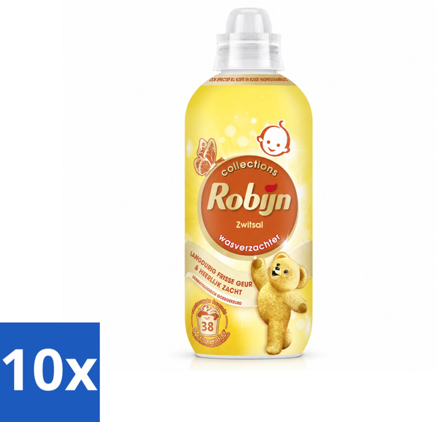 10 x Robijn – Wasverzachter – Zwitsalgeur – 765 ml - Voordeelverpakking - 10 stuks