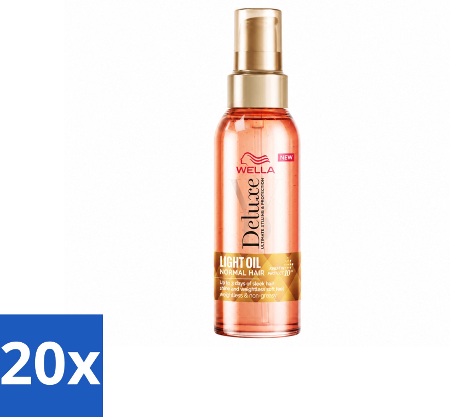 20 x Wella – Deluxe Oil Light – Haarolie – 100 ml - Voordeelverpakking - 20 stuks