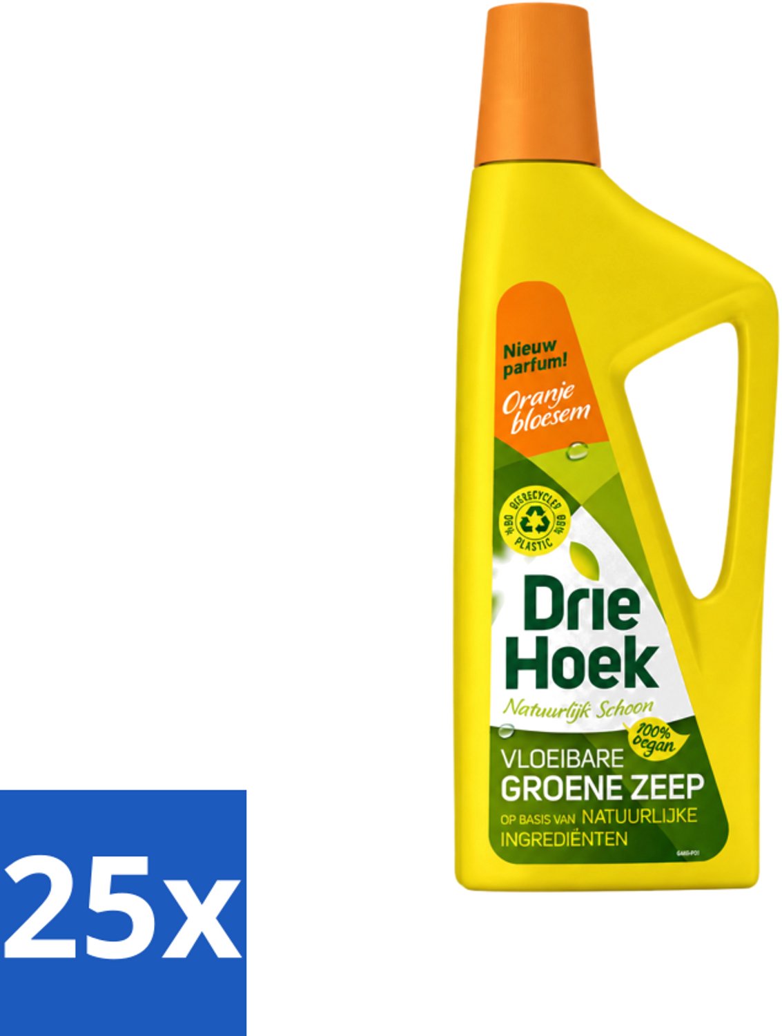 25 x Driehoek – Vloeibare Zeep – Oranjebloesem – 725 ml - Voordeelverpakking - 25 stuks