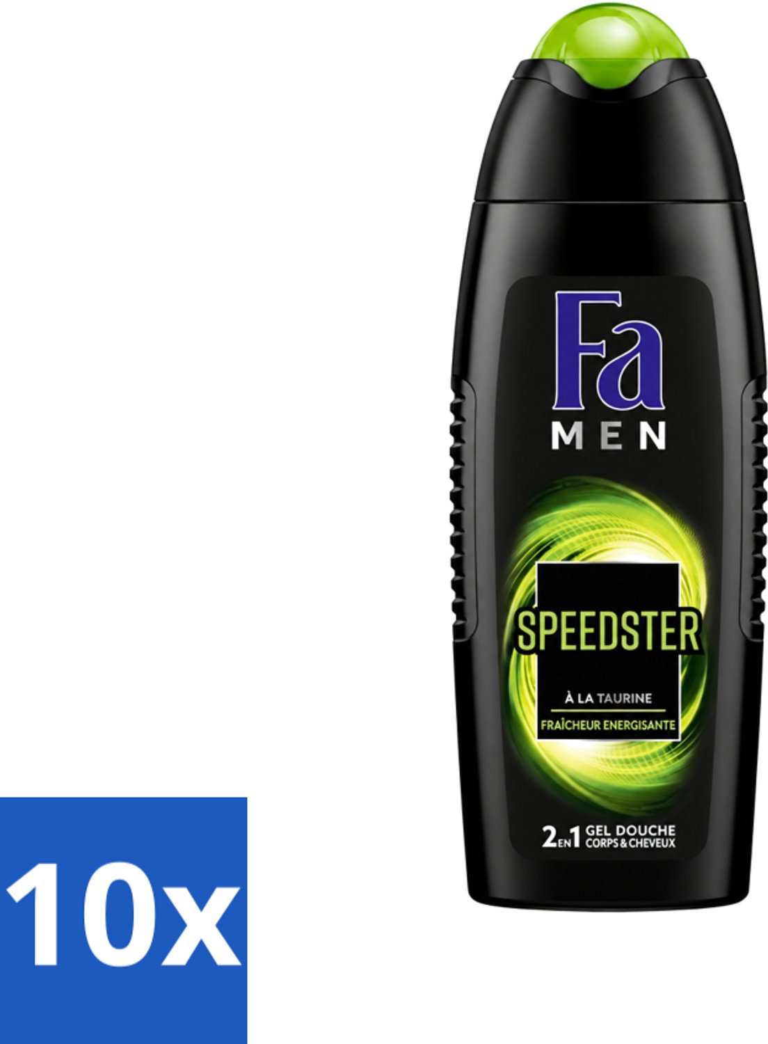 10 x Fa Men - Douchegel - Speedster - Verfrissend & Energiek - Langdurig - 250 ml - Voordeelverpakking - 10 stuks