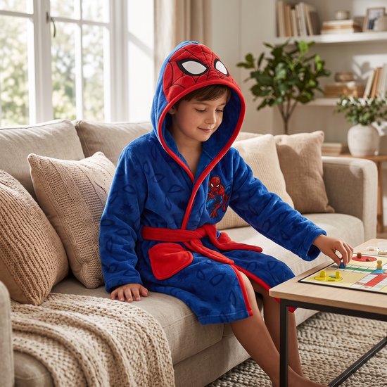 Spiderman badjas maat 98-104. van Marvel — afbeelding 2