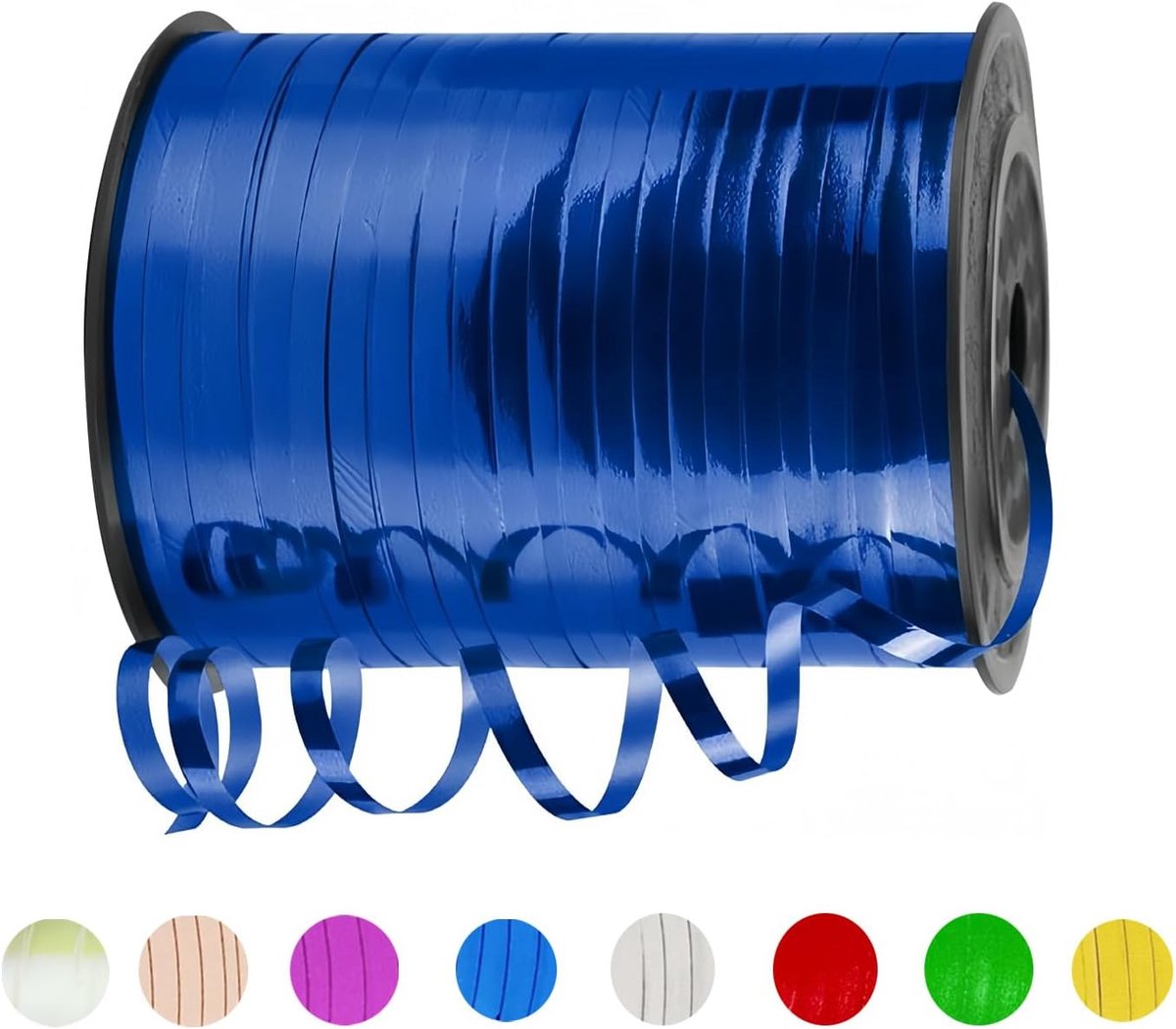 lint voor ballonnen - 457 meter glanzend metallic krulkoord, 5 mm breed - geschenkverpakking, verjaardag, bruiloft, feestdecoraties, Kerstmis