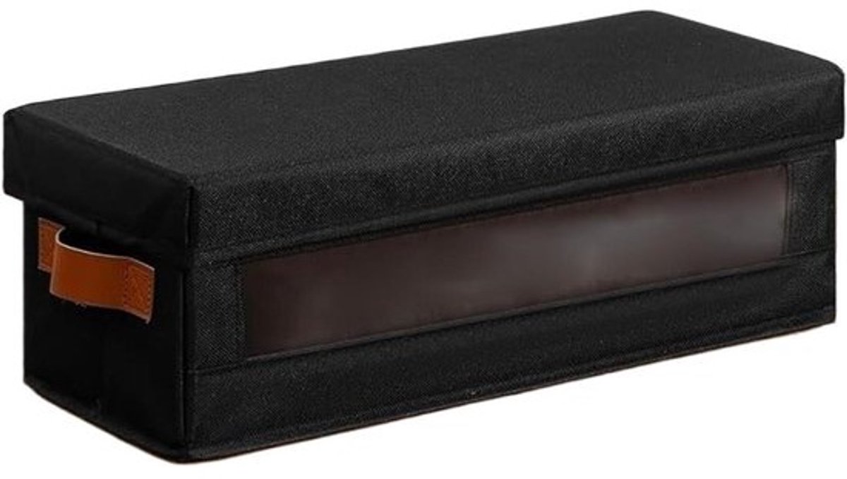 Opbergdoos DVD - Houders Media - Media Sorteren - Stapelbaar Ontwerp - 37.8 x 16.7 x 4.8 cm - Grijs