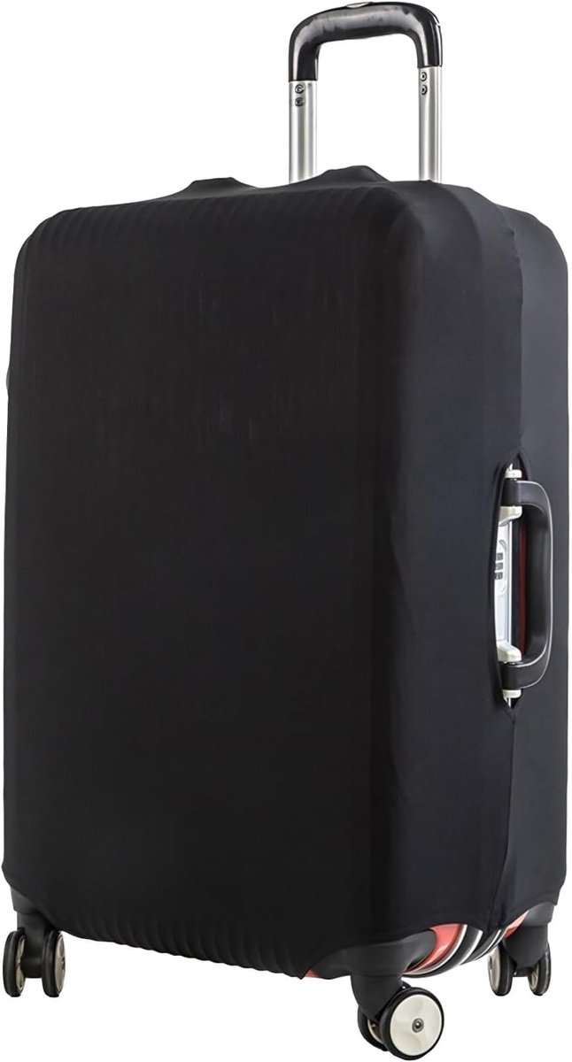 Koffer Beschermhoes Elastisch Kofferhoes Reis Kofferbeschermhoes Bagage Cover Kofferhoes Koffer Afdekking Beschermhoes Herbruikbaar, zwart, XL: 29–32 Zoll