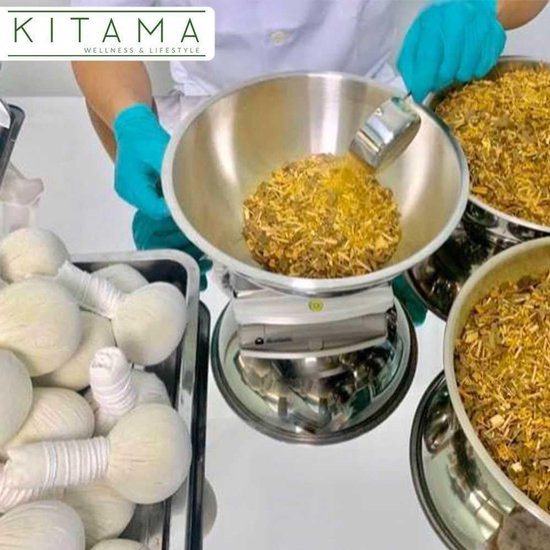 Kruidenstempel Thaise kruiden 150g (10 stuks) voor traditionele massages & wellness - 100% natuurlijke ingrediënten in een onbehandelde katoenen doek — afbeelding 3