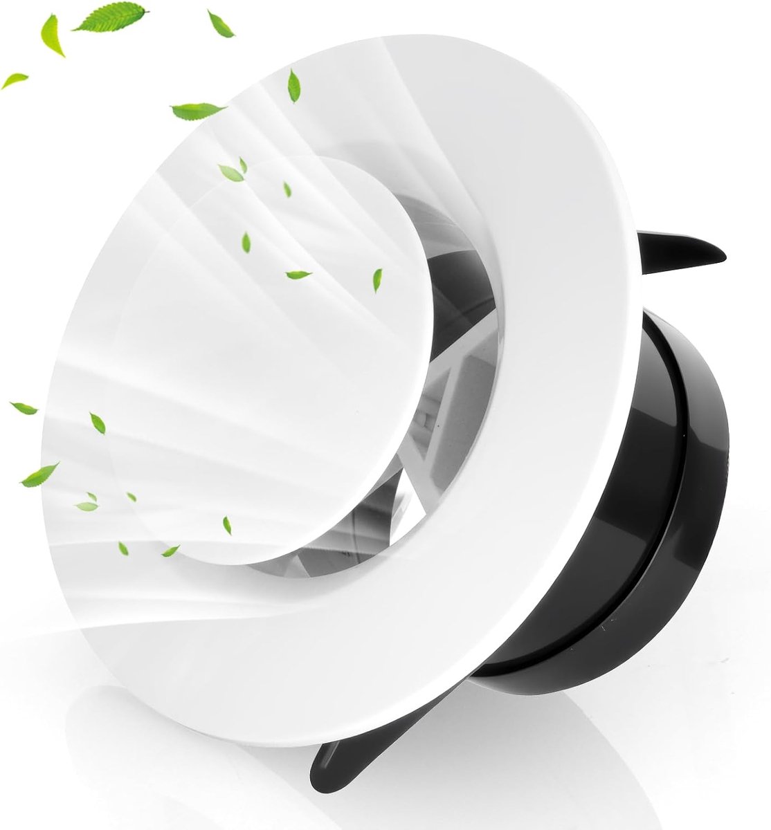 75mm / 3 Inch Ronde Plafondventilatie, Verstelbare Luchtventilatiedeksels, Afzuigventilator Ventilatiedeksel, Ronde Abs Luchtventilatierooster Deksels voor Muren, Badkamer, Keuken