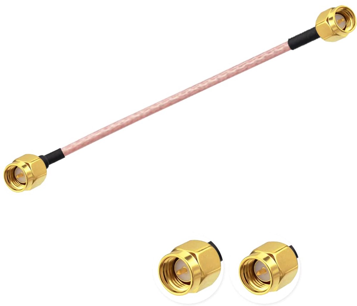 Antenne Verlengkabel SMA Male naar SMA Male Pigtail Kabel WLAN Antenne Kabel RG316 6 "/15 CM voor WiFi Draadloos Netwerk 2G 3G 4G Antenne Router GSM Bluetooth WLAN LAN