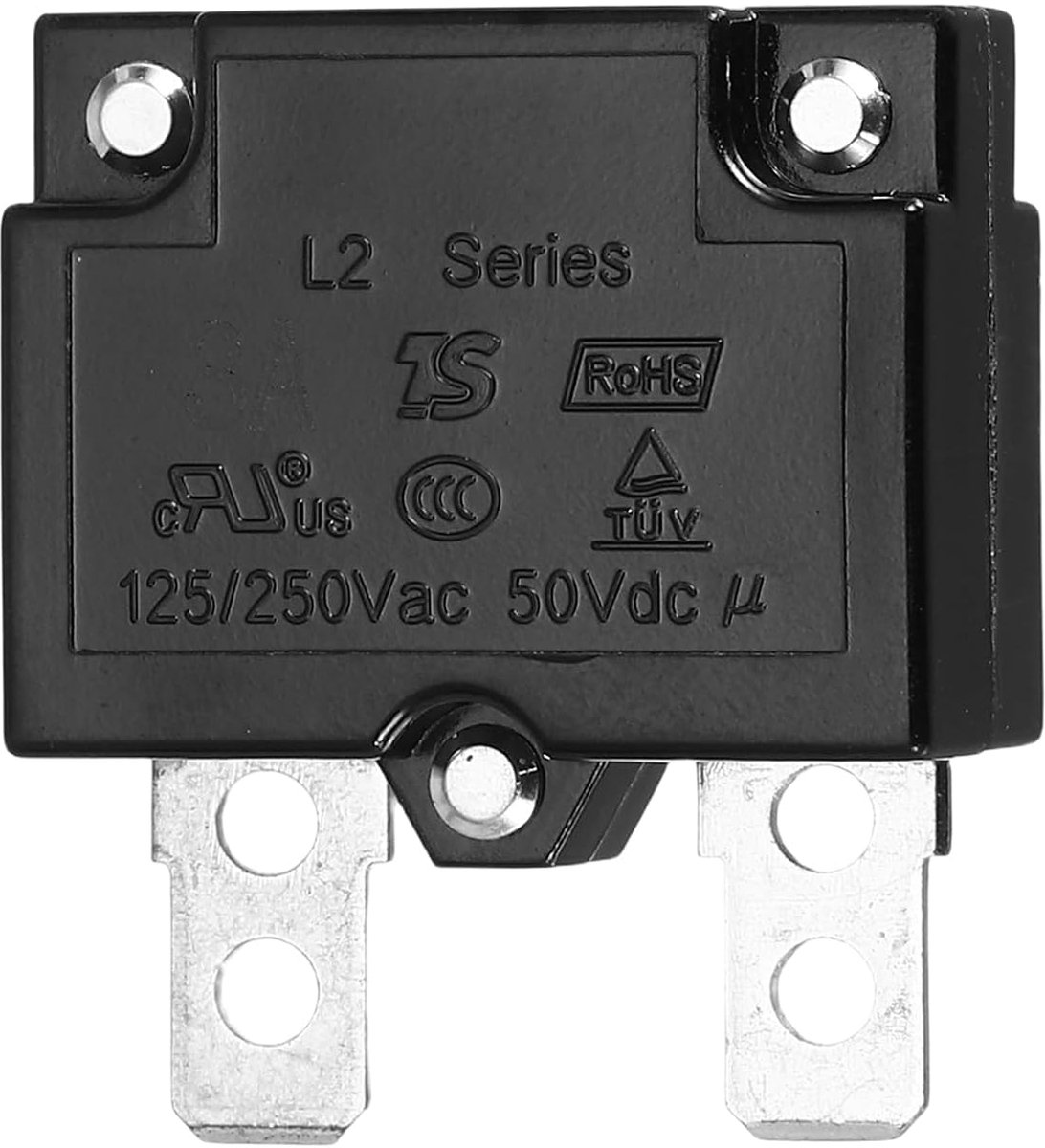 Automatische thermoschakelaar met resetknop, 3 A, 125/250 V, AC, 50 V DC, thermische overbelastingsbeveiliging voor industriële auto's