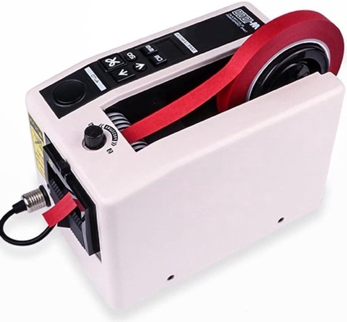 Automatische Tapedispenser - Tape Snijmachine - Efficiënt Afplakken - Instelbare Lengte - 8-50mm Breedte - Grijs